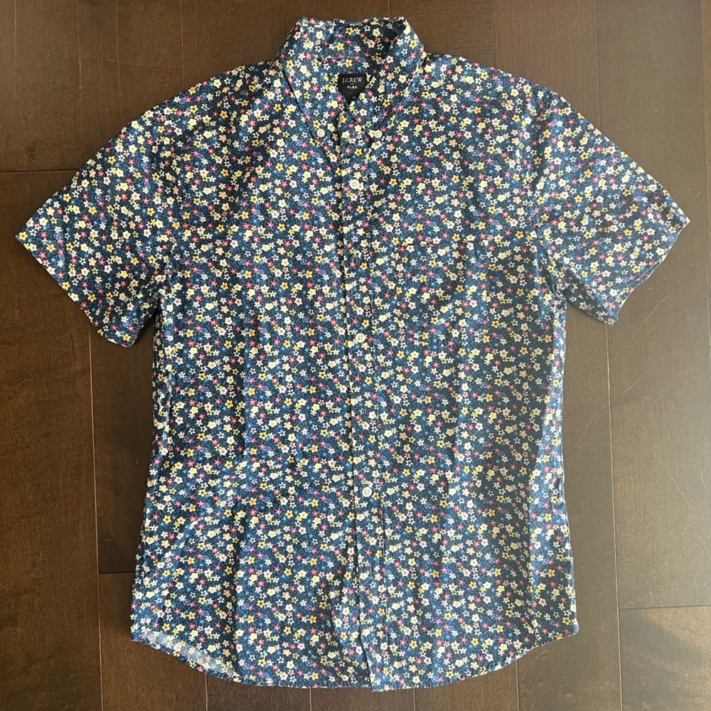 J. Crew Factory Floral Print Men's Casual Shirt